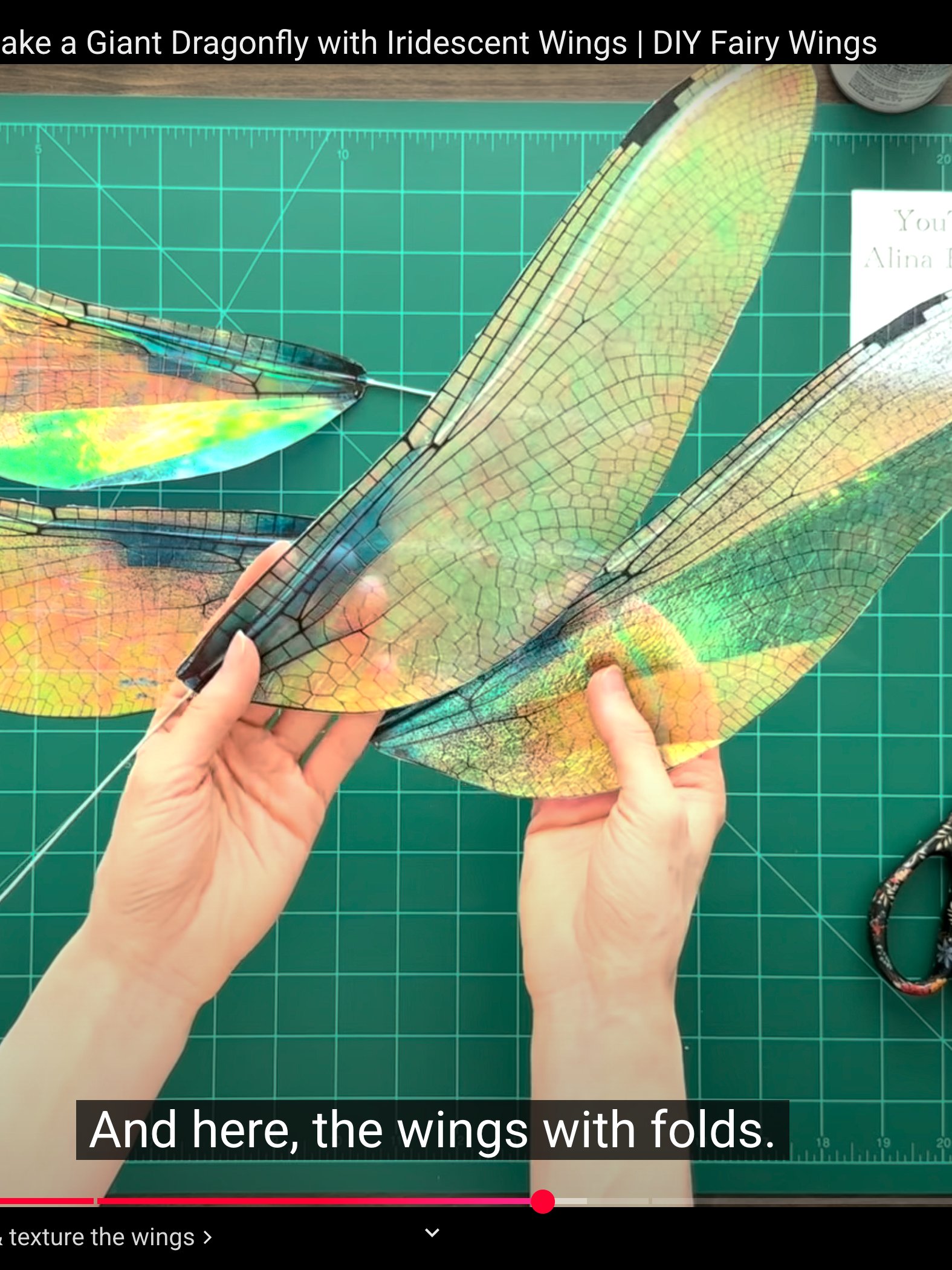 DIY Giant Dragonfly with Iridescent Wings: Templates from Video Tutorial + Materials Checklist product image (7)