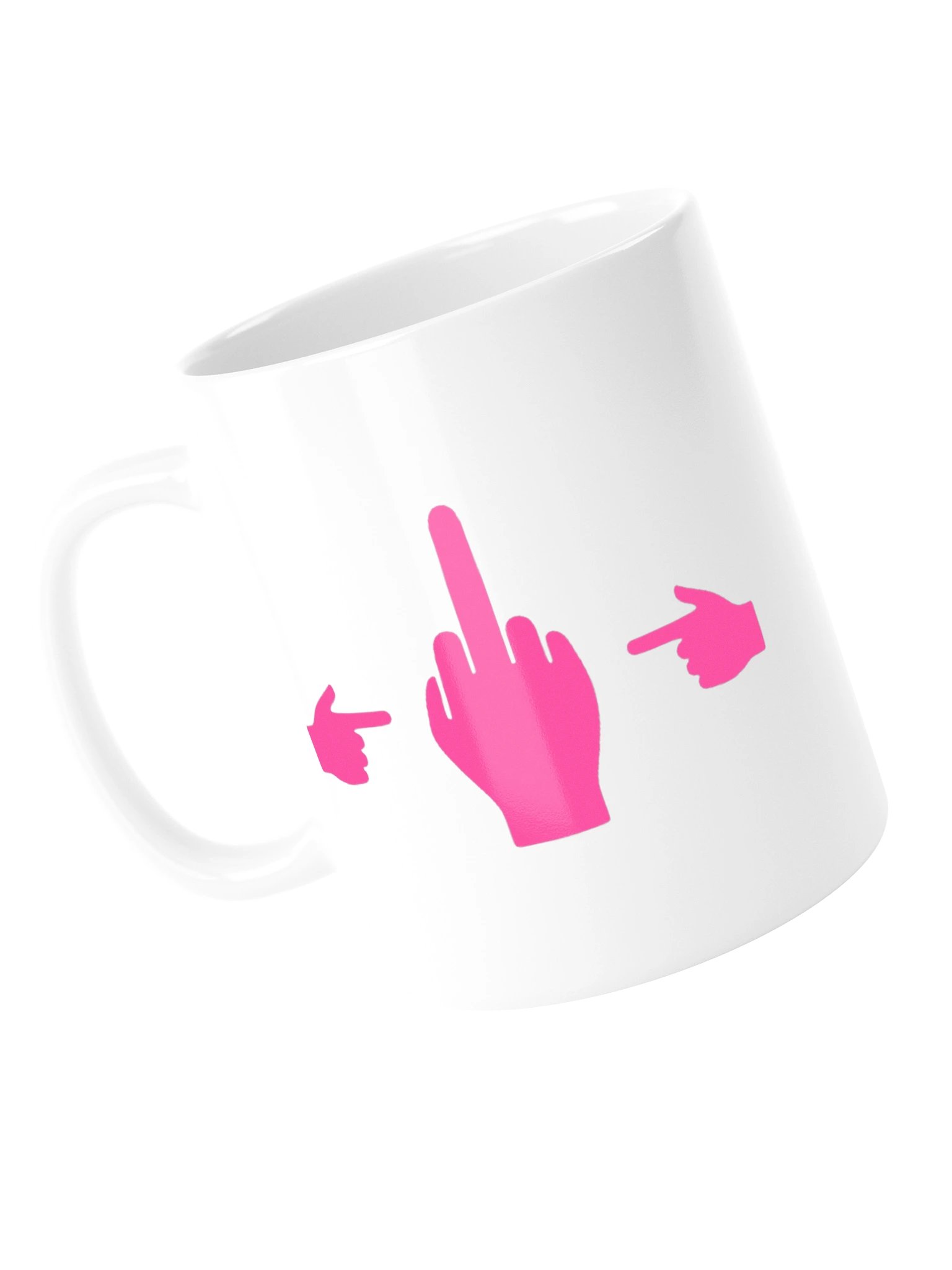 No ShopCo Middle Finger Mug - Pink Artwork product image (5)
