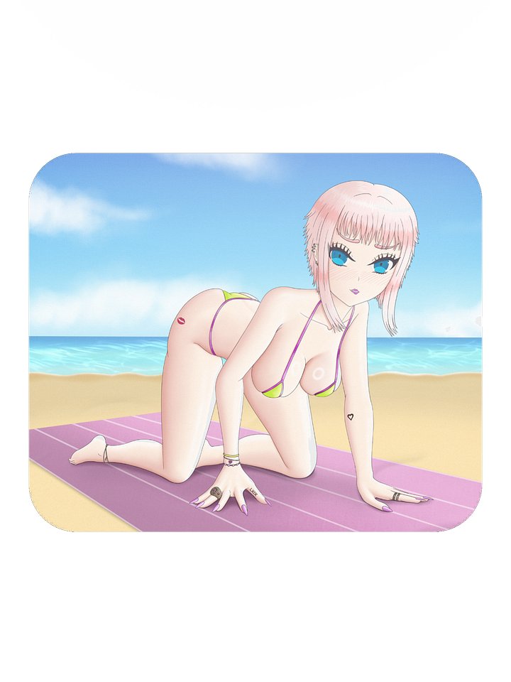 Beach Day Momoko – Mouse Pad product image (2)