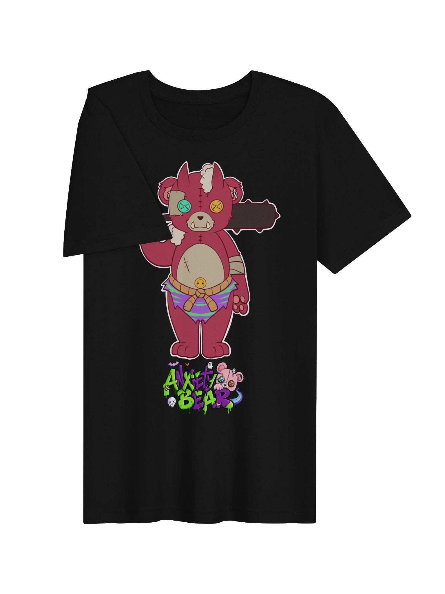Anxiety Bear Scare Bear: Oni T-Shirt product image (29)