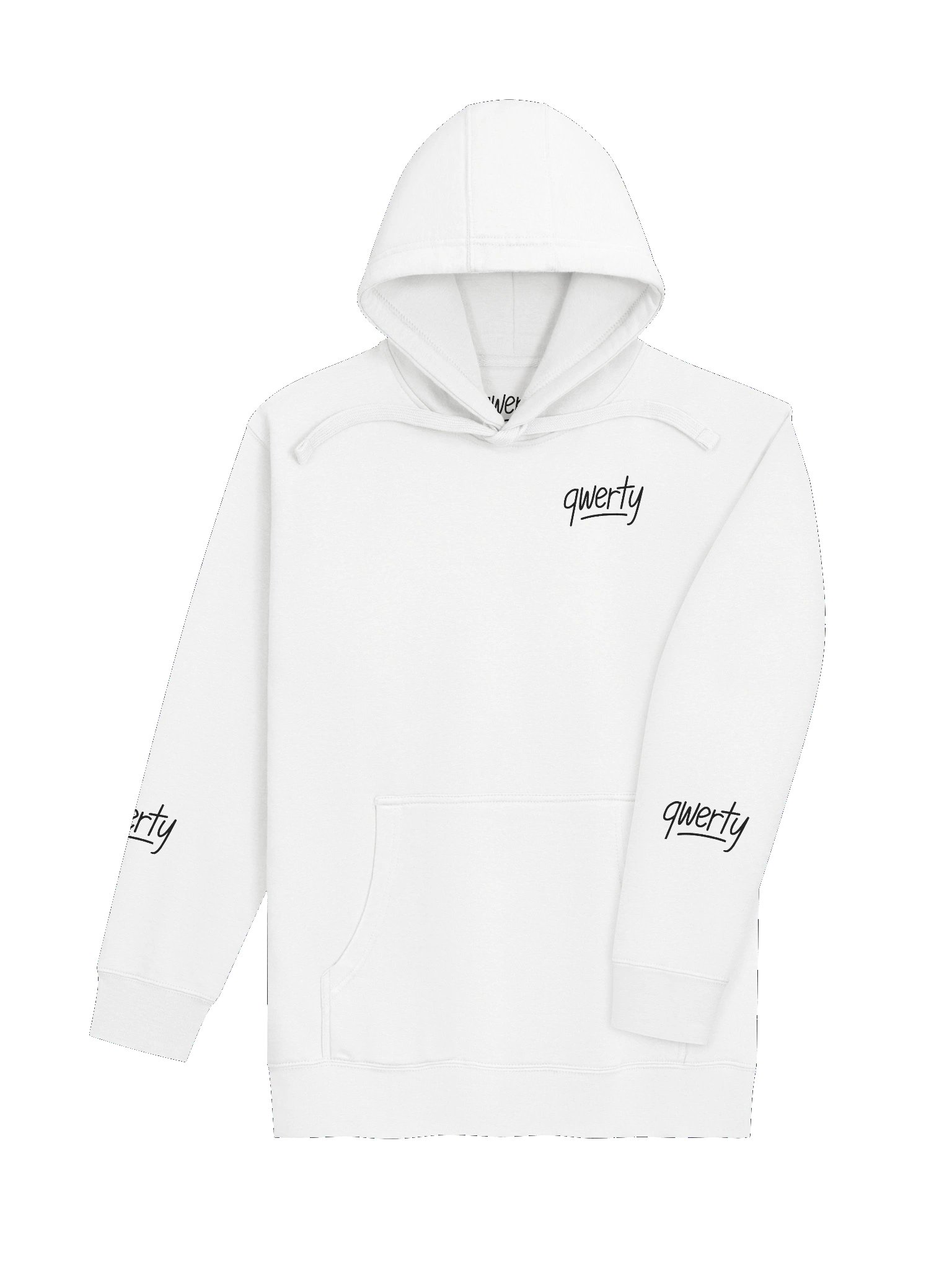 qwerty Hoodie (white) product image (4)
