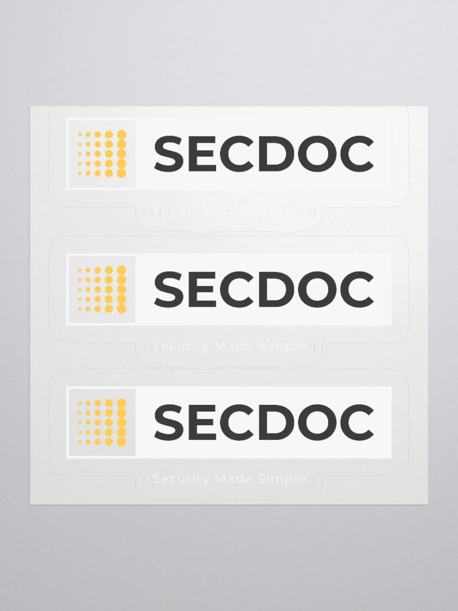 Vibrant SECDOC Kiss Cut Stickers Set product image (1)