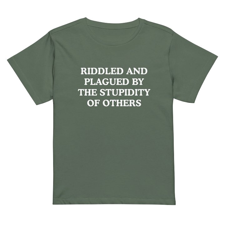 Riddled and Plagued Fitted Tee product image (3)
