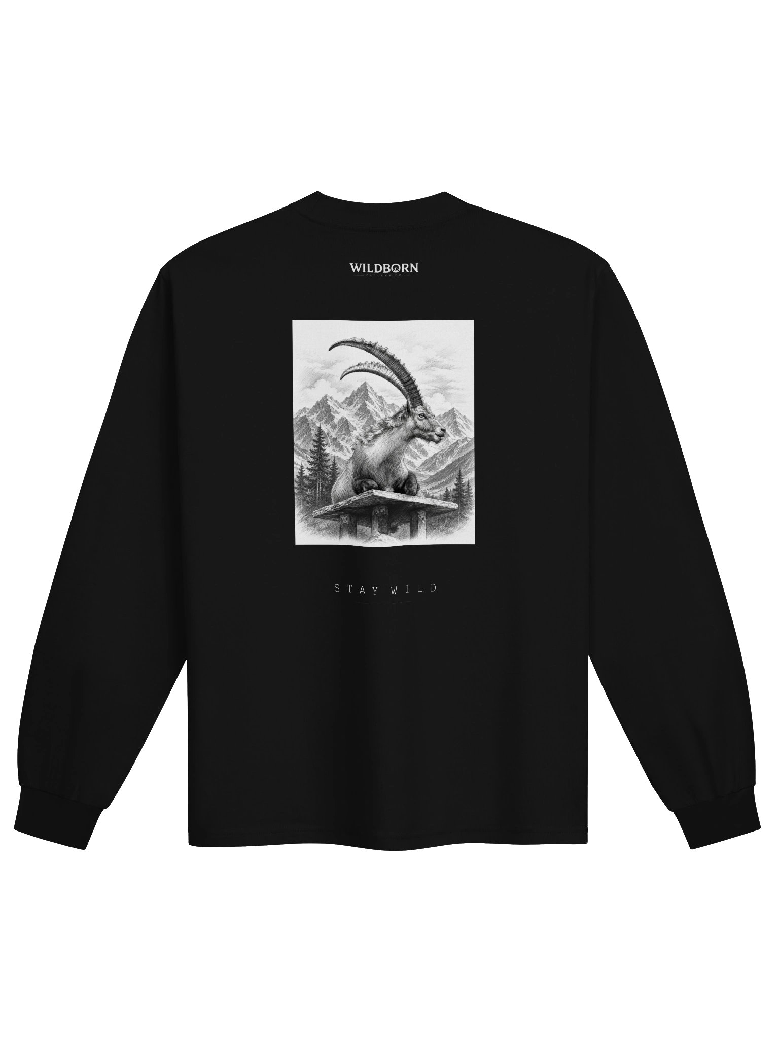 Wildborn Alpéra Unisex Tshirt Long Sleeve - Black product image (2)