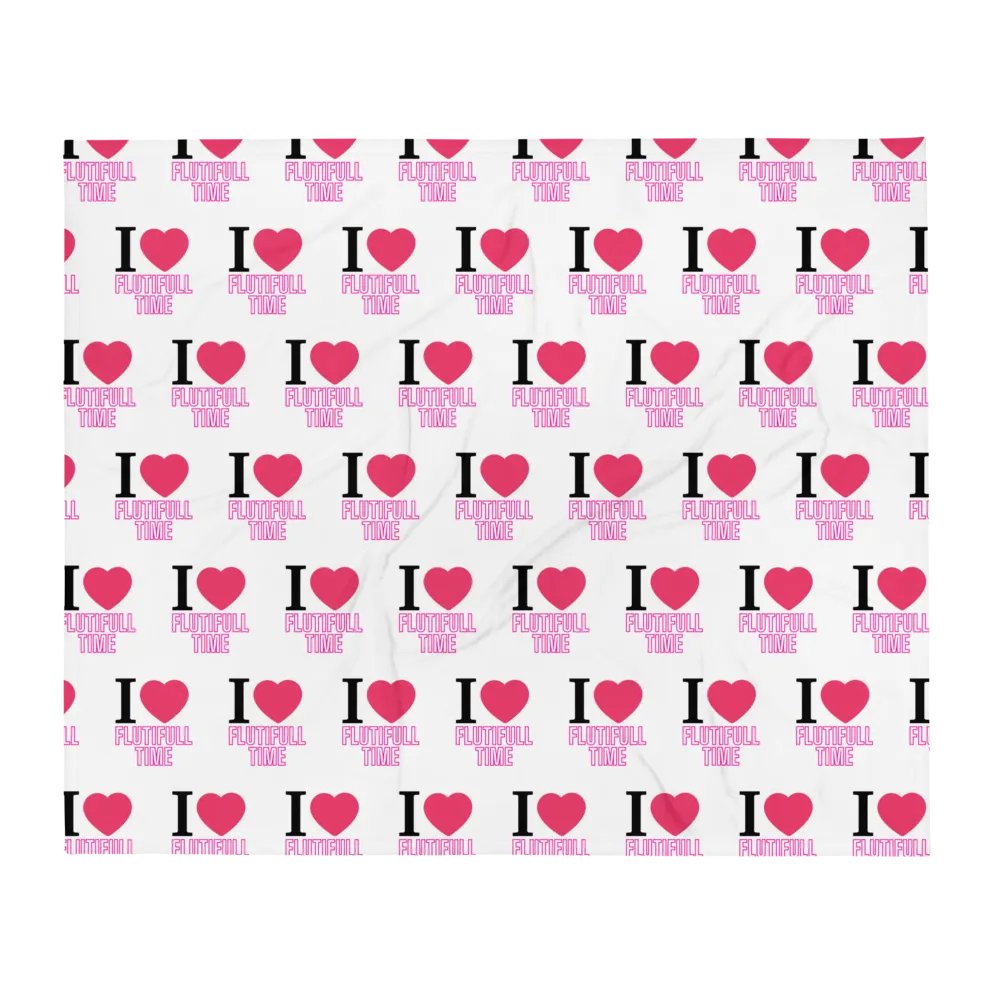 I ♥ Flutifull time Throw Blanket product image (2)