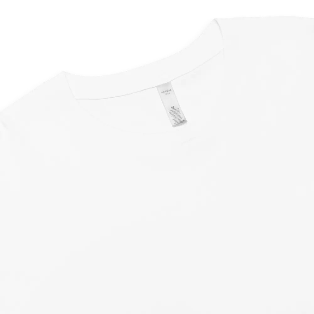 EXCLAIMING MENTALLY (L.C., lined design) embroidered cotton crop top product image (29)
