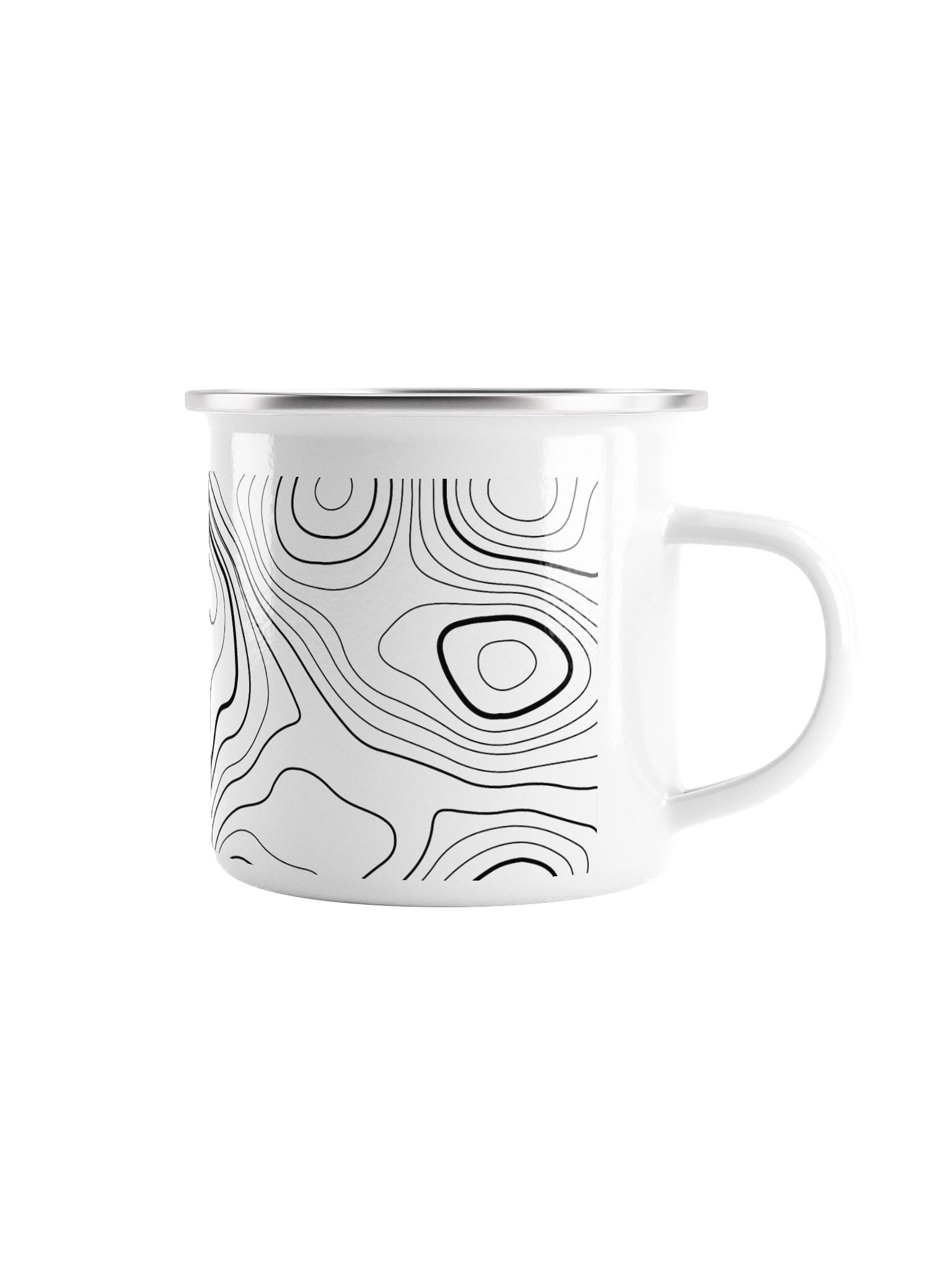 High ground logo enamel mug product image (2)