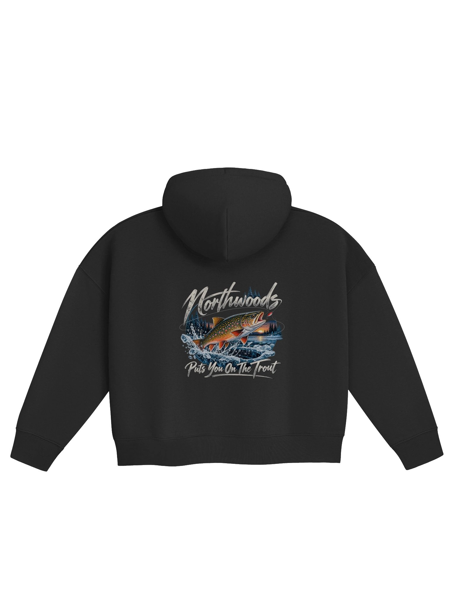Woman's Hoodie Ice Fishing Put's You On The Trout product image (3)