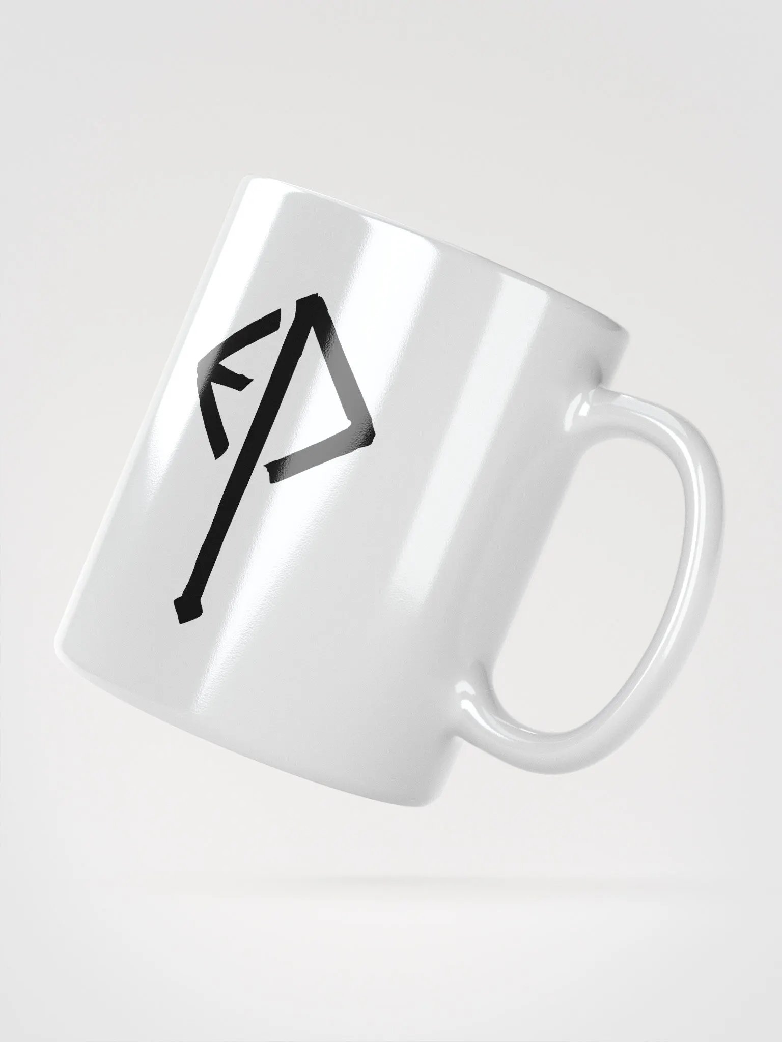Executioner Rune Mug - Black on White product image (5)