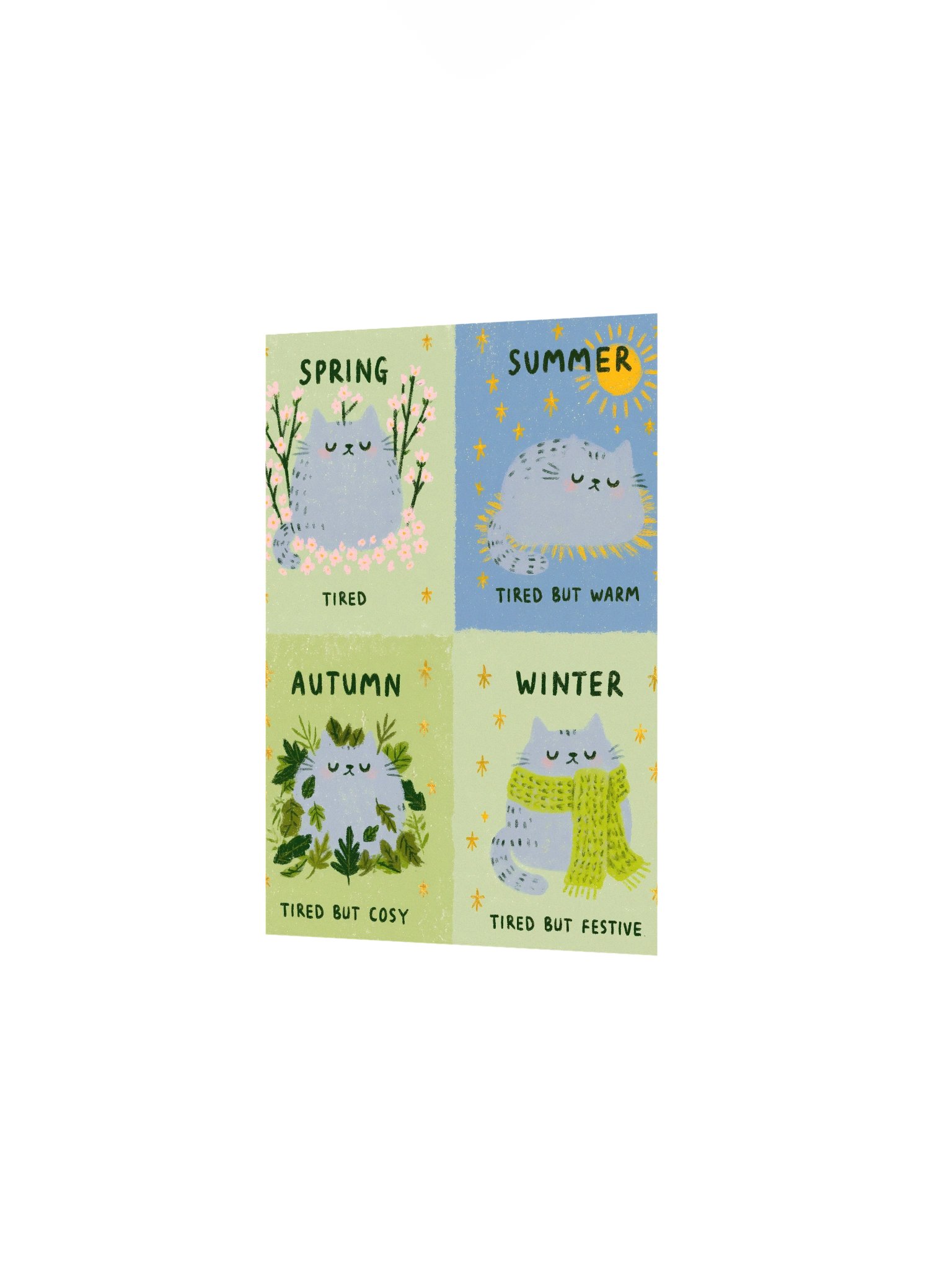 Sleepy Cat Through the Seasons product image (8)