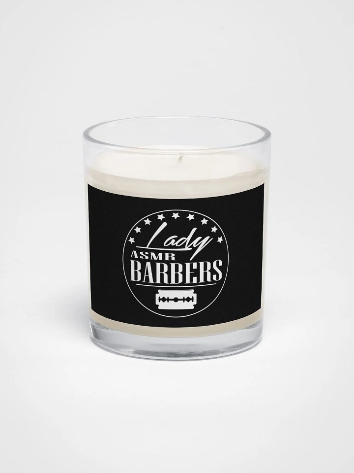Soy Wax Candle In A Clear Glass Jar (Black) product image (1)