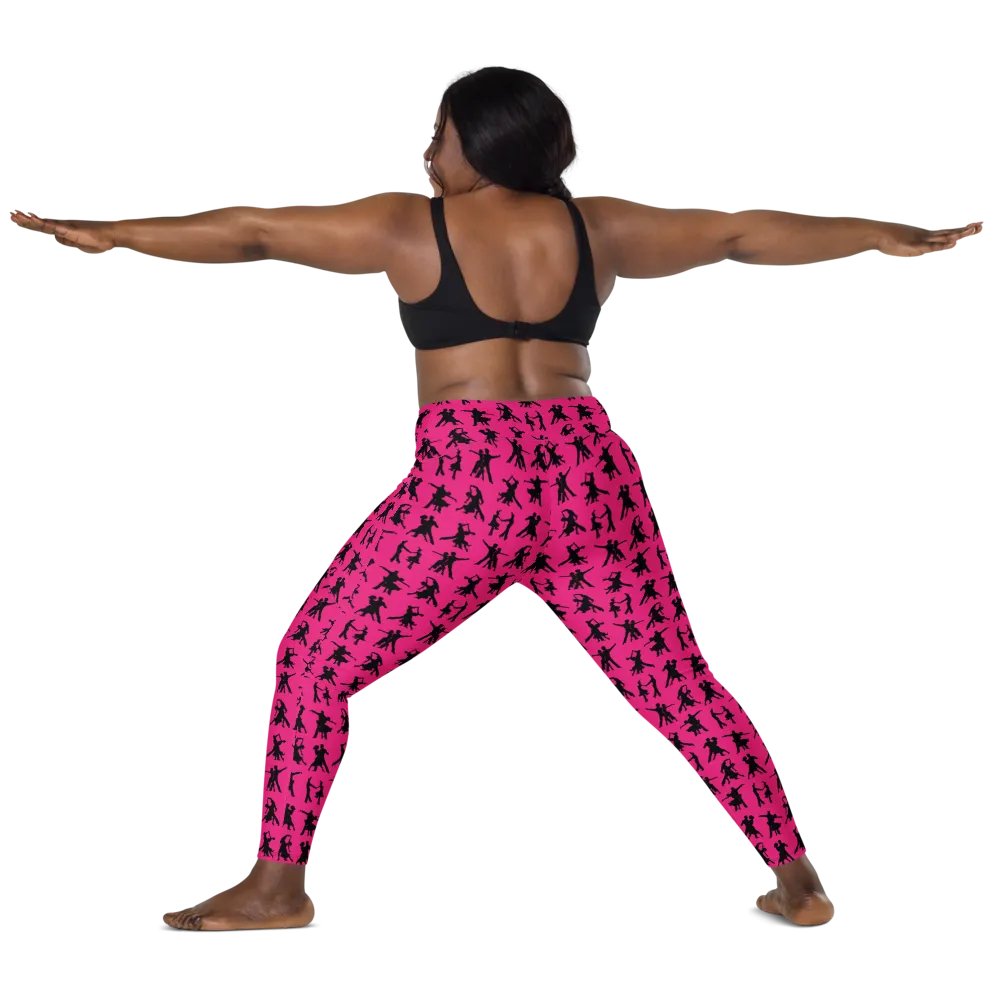 Pink and Black Ballroom Dance Leggings product image (4)