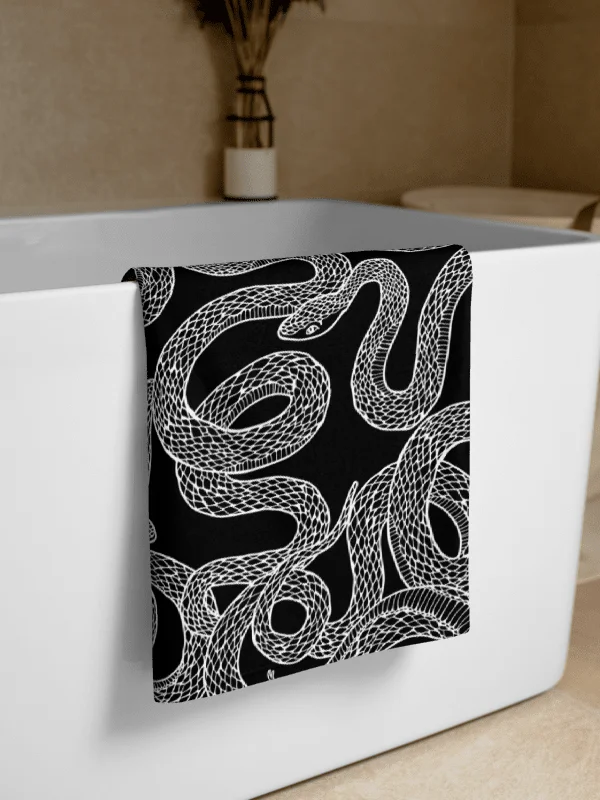 Serpentine Beach Towel in White product image (1)