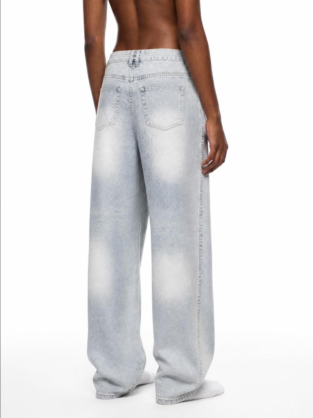SPICE ME IN Men's Vintage Wash Sunfade Barrel Leg Jeans product image (6)