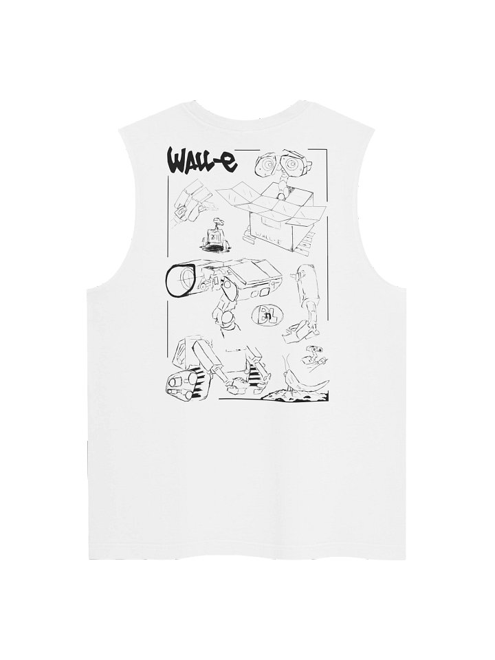 Robo Cube Sleeveless Tee (White) product image (2)