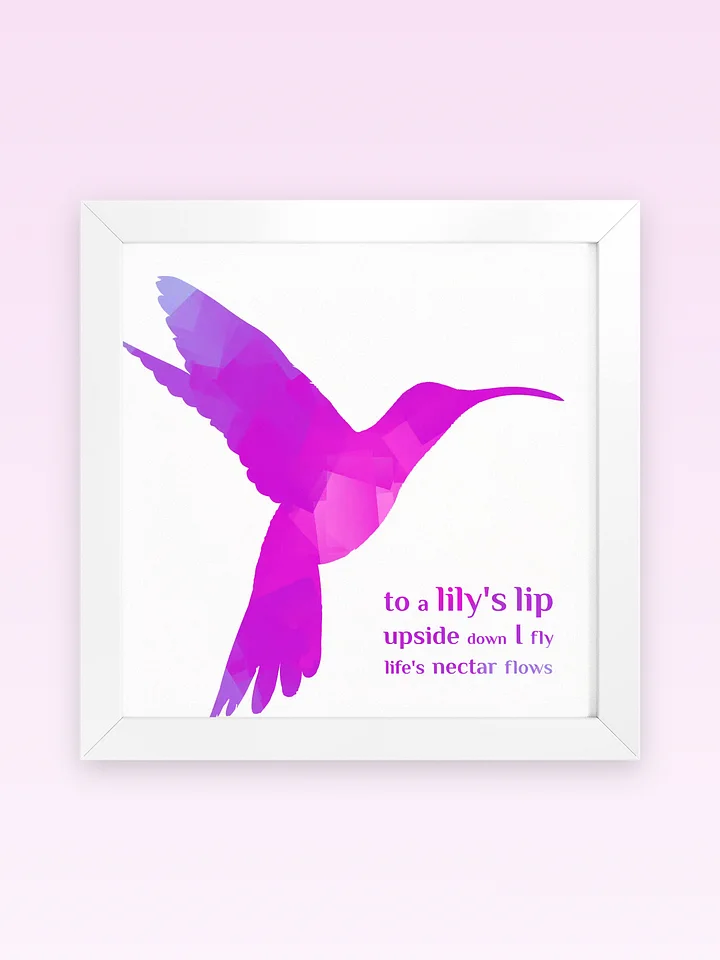 Framed Museum-Quality Poster - Hummingbird product image (1)