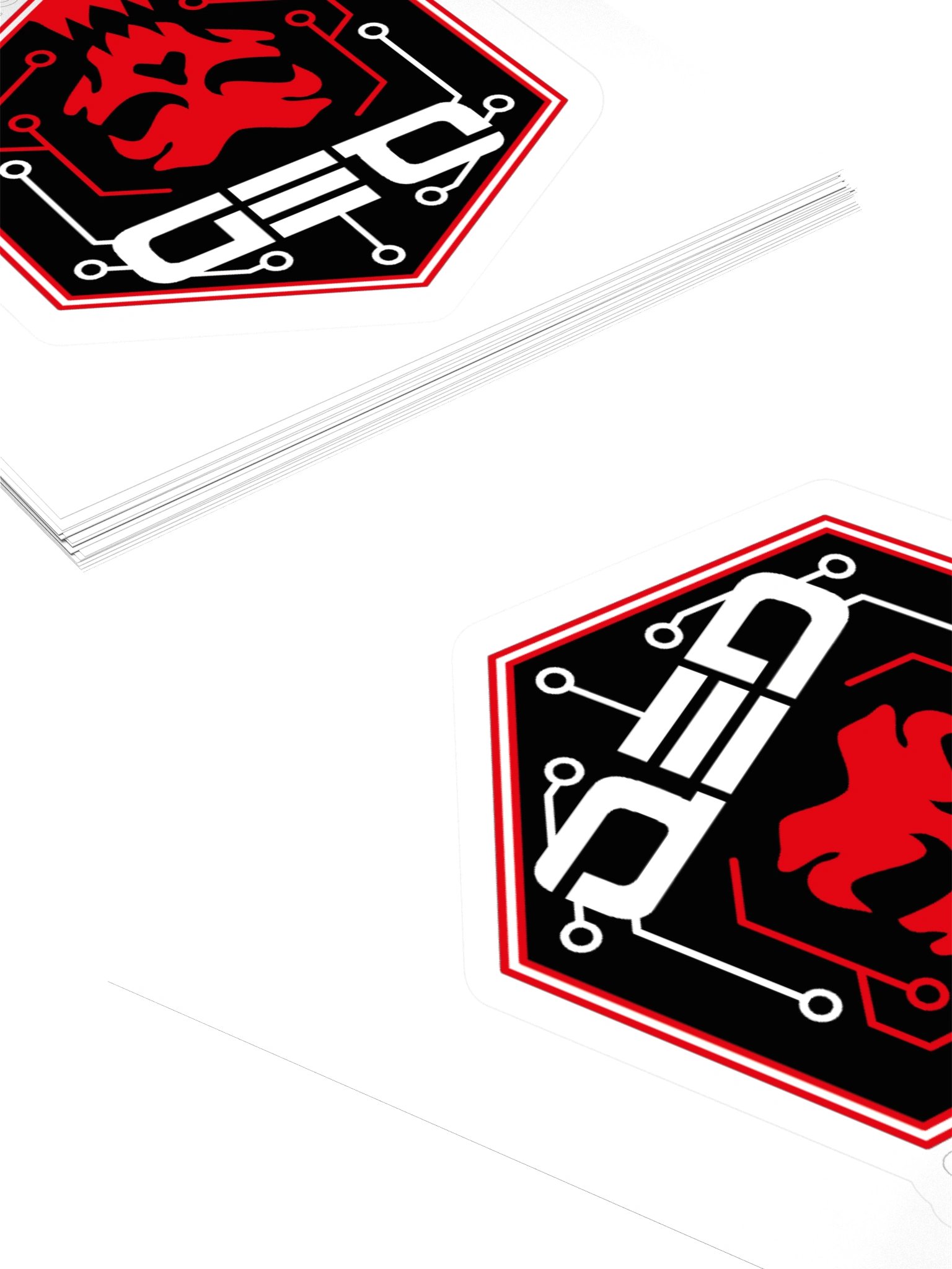 QED Red Skull Sticker product image (4)