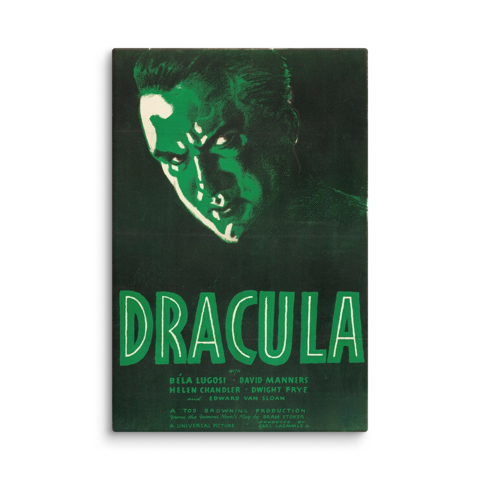 Dracula (1931) – Bela Lugosi Vintage Horror Movie Poster **CANVAS** Print | 12" x 18" product image (1)