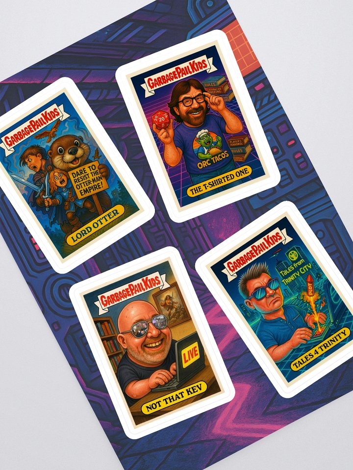 GPK Parody Sticker Sheet [TTRPG Twitter Edition] Sheet 16 product image (1)