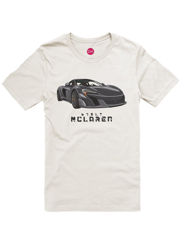 Black McLaren 675LT Shirt (Retro, Sketch, Silhouette) product image (2)