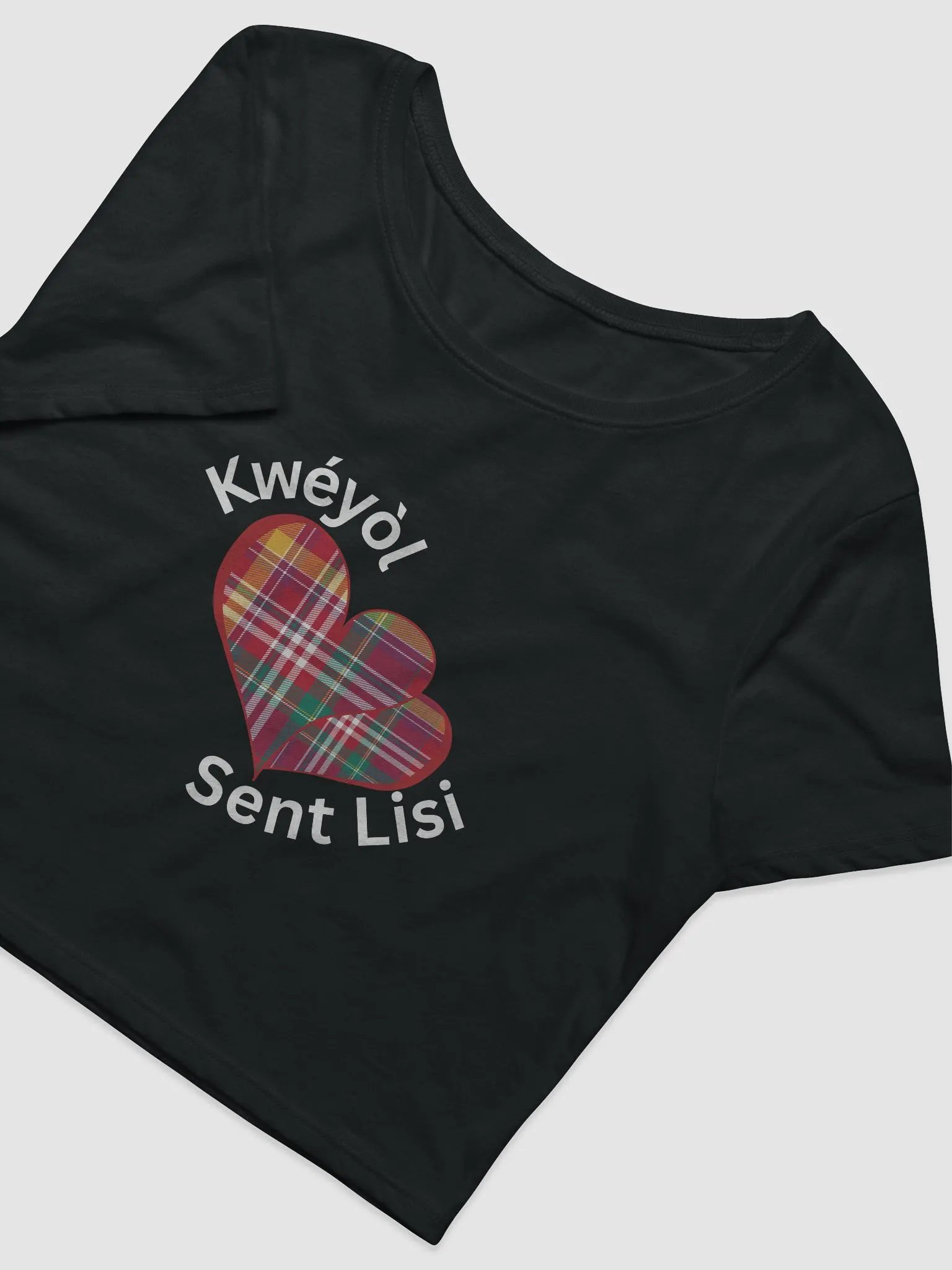 Madras Heart Embrace Women's Crop Tee product image (4)