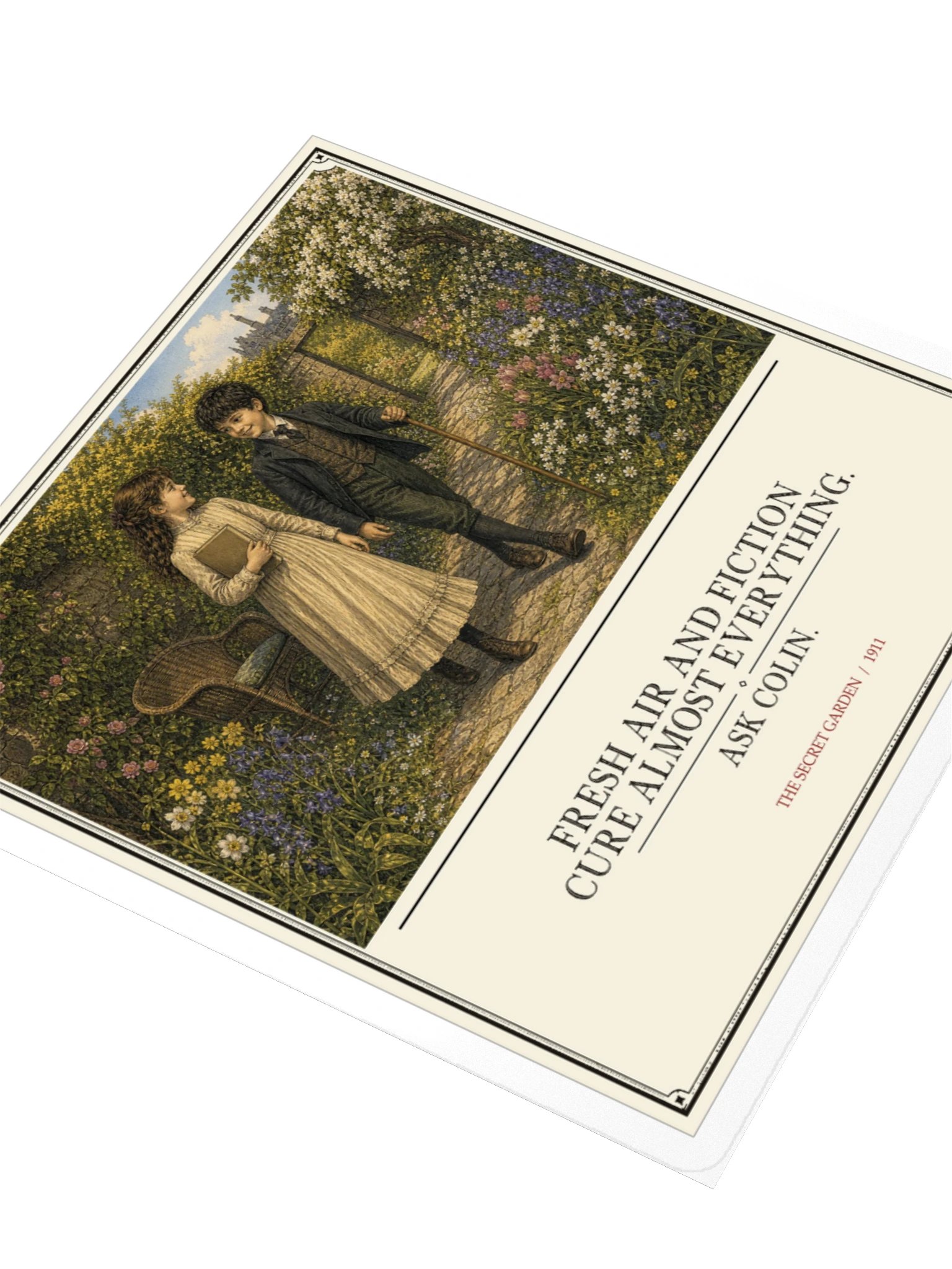 Fresh Air Fiction Cure Almost Everything Ask -- The Secret Garden Sticker product image (3)