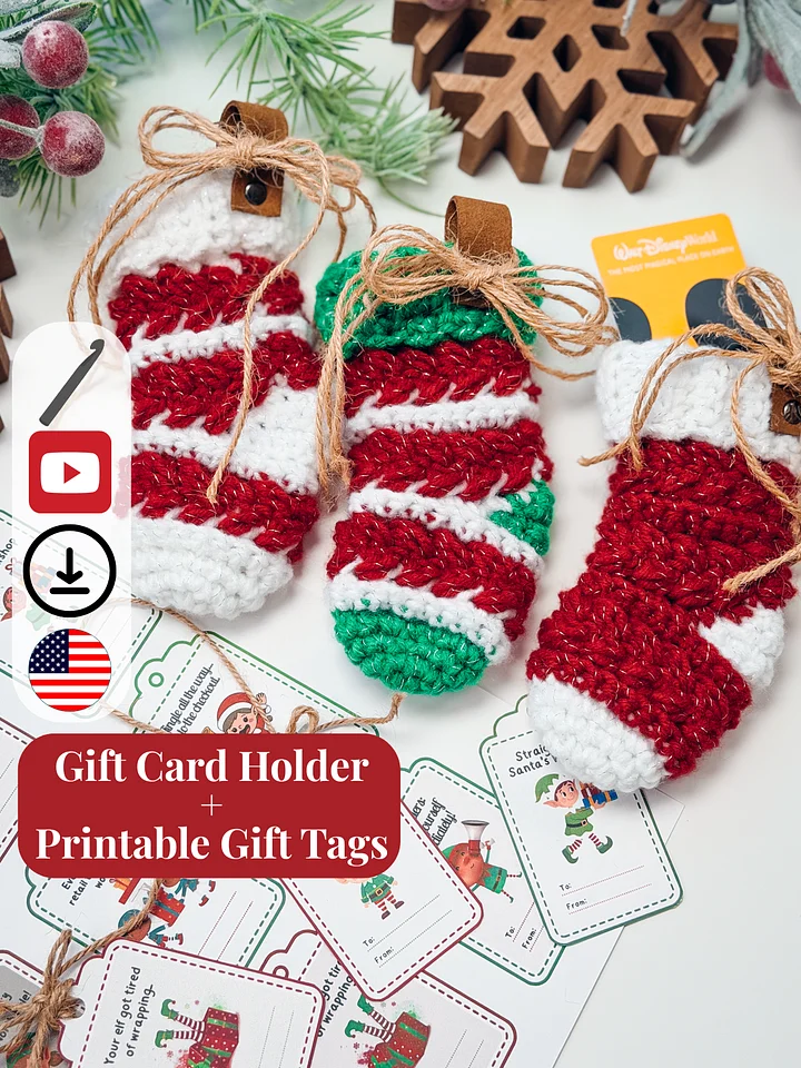Wheat Stitch™ Mini Stocking Crochet Pattern product image (1)
