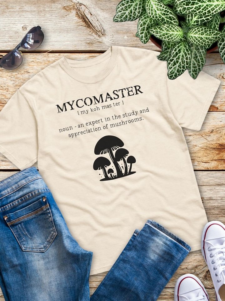MYCOMASTER: Funny Mycology Foraging Definition Unisex T-Shirt - Perfect Gift for Mushroom Lovers product image (1)
