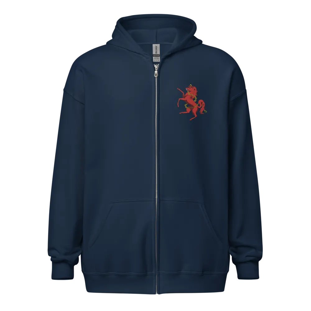 Sanguine Horse Zippered Hoodie product image (3)