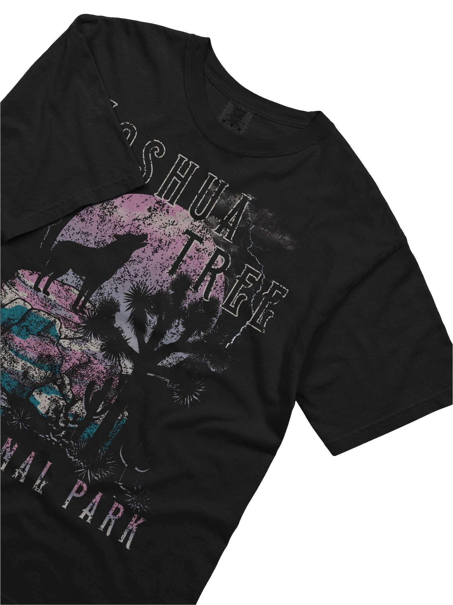 Joshua Tree National Park Vintage Desert Wolf Shirt – Retro Sunset Graphic Tee, Boho Nature Travel Apparel product image (5)