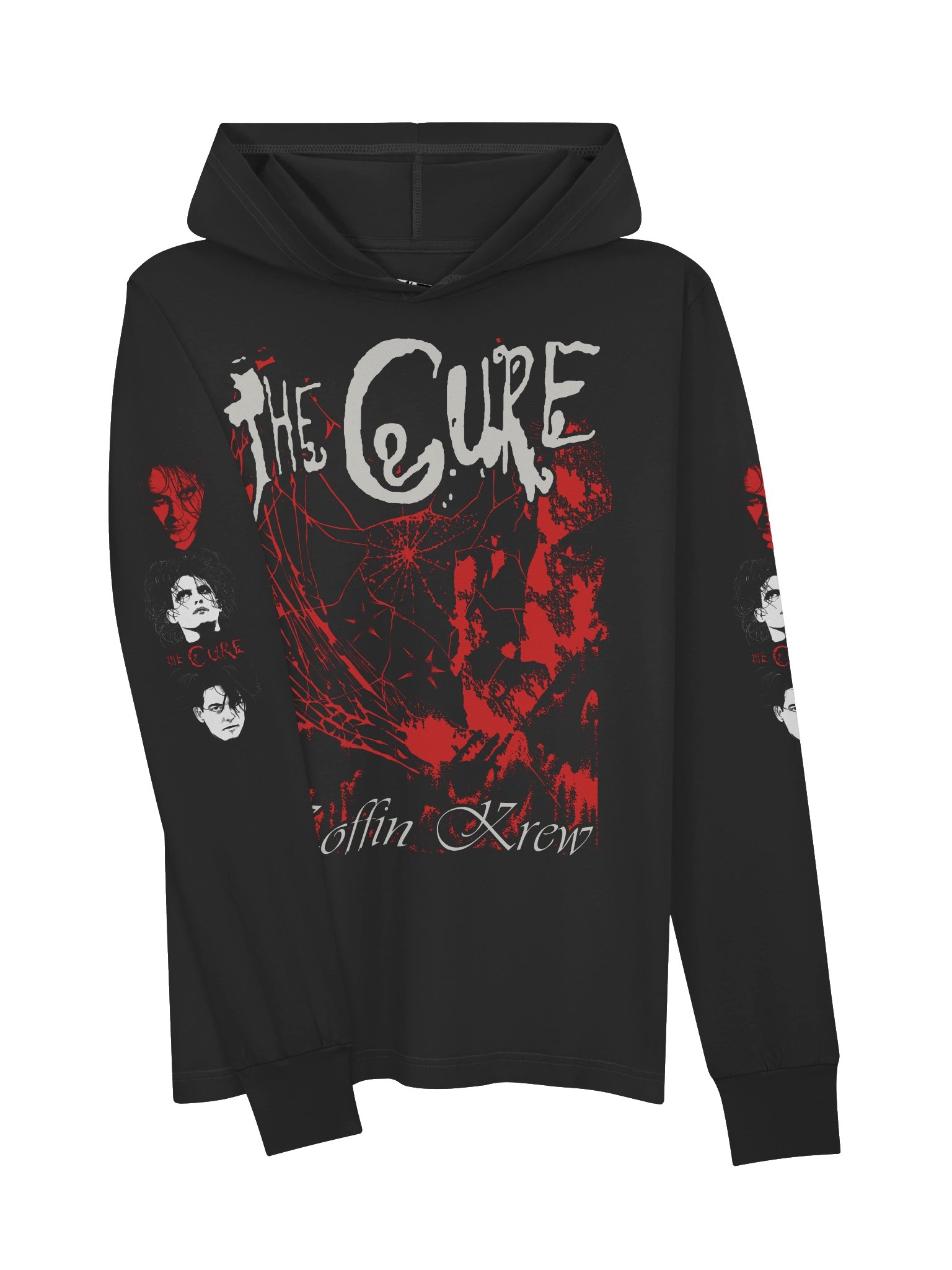 The Cure Retro Hooded Long Sleeve Tee product image (3)