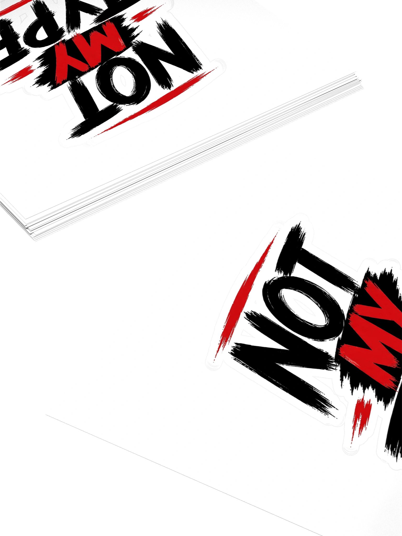 Not My Type Kiss Cut Sticker product image (4)