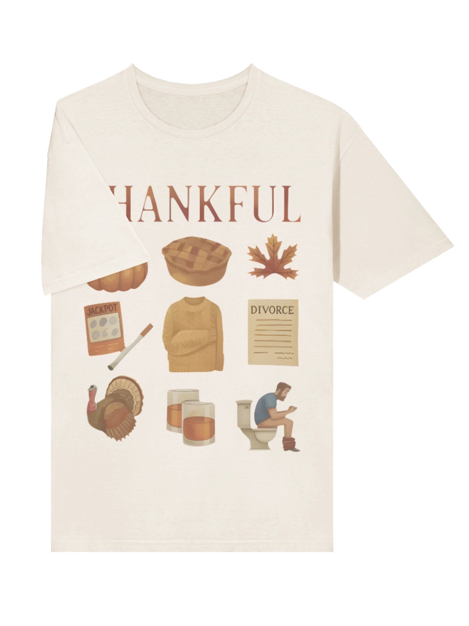 Thankful Thanksgiving Doodles Shirt product image (3)