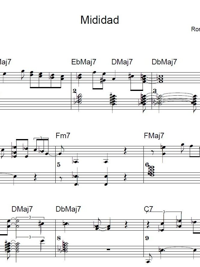 Mididad - ModJazz - Piano sheet music product image (1)