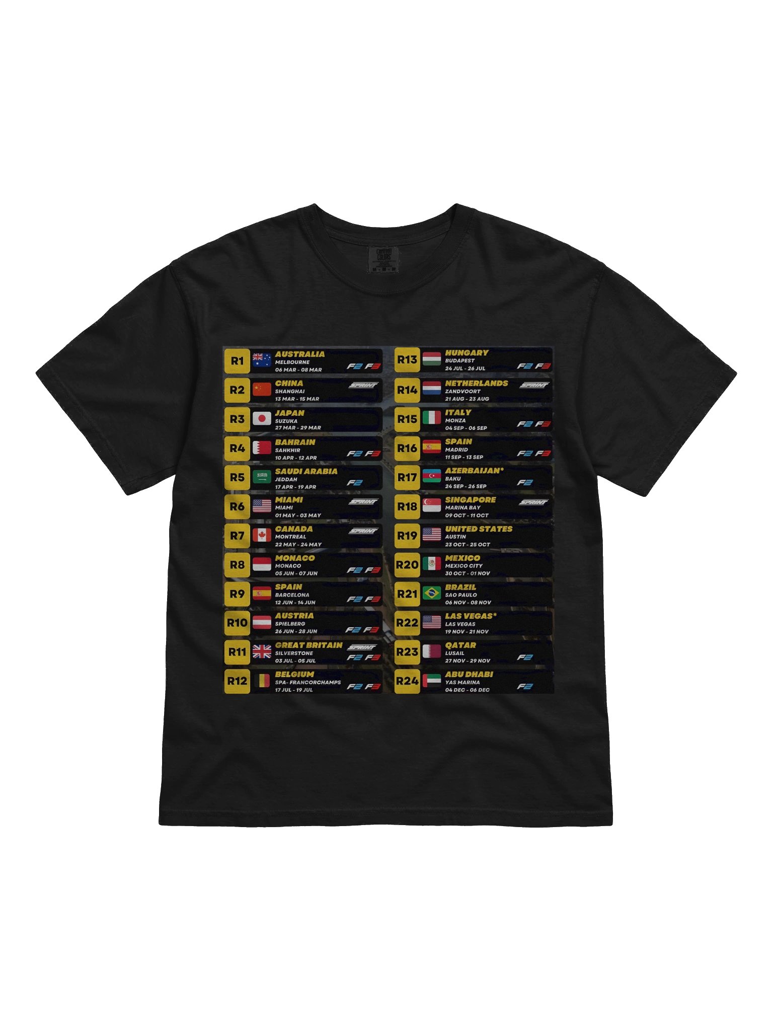 2026 Race Calendar Tee product image (3)