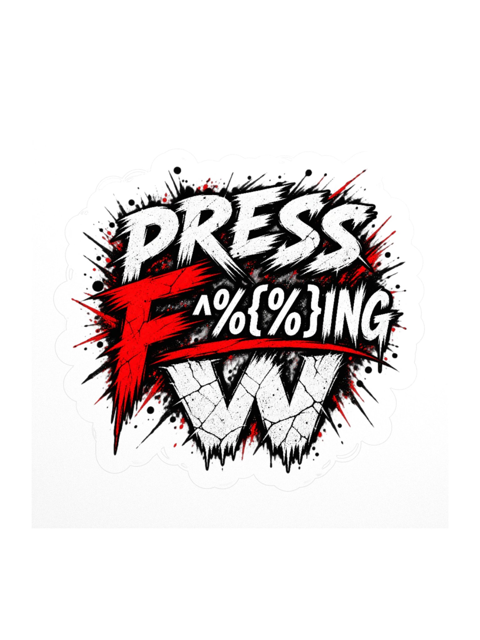 Press W Sticker product image (1)