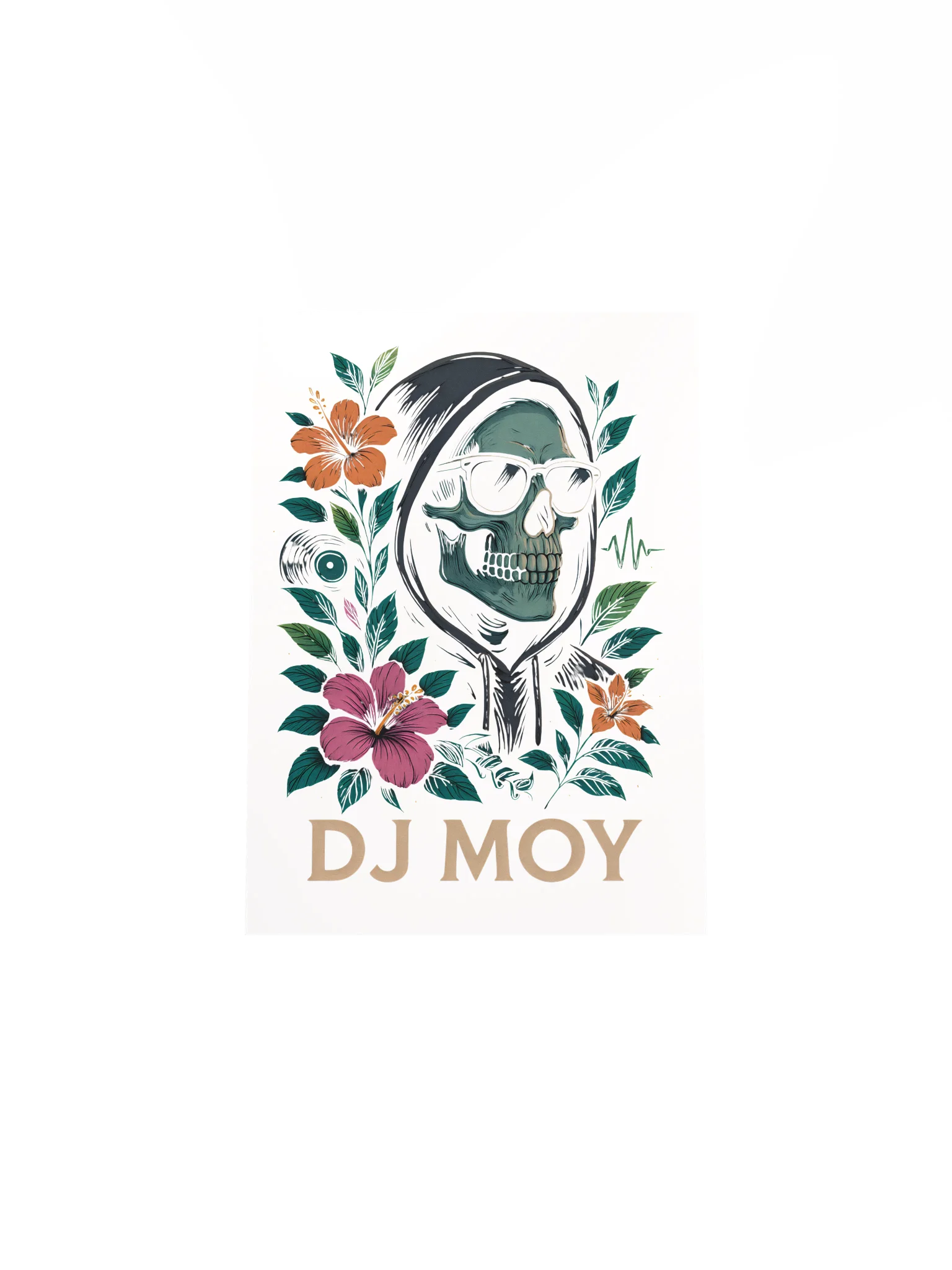 DJ Moy - Floral Poster (White) product image (16)