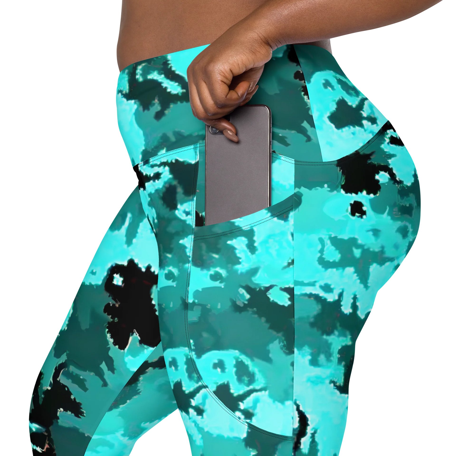Teal Leggings with Pockets product image (8)