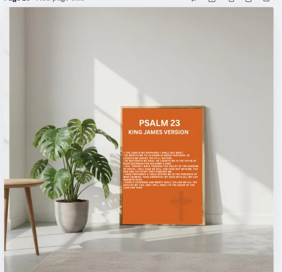 Psalm 23 Boho Christian Wall Art, Scripture Wall Decor, Faith Inspired Art, Christian Home Decor, Religious Prints, Living Room Art product image (1)