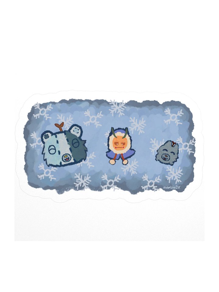 Winter Coat Vinyl Sticker [Winter 2025 Seasonal] product image (1)