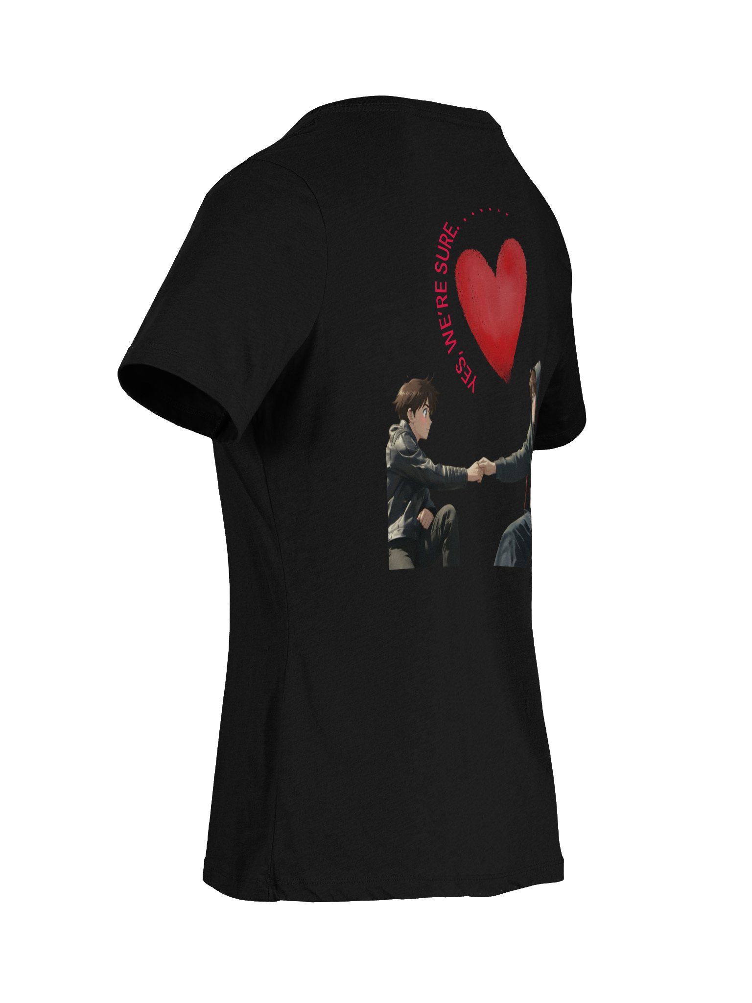 Sassy Red Distressed ARE YOU SURE V-Neck Tee product image (17)