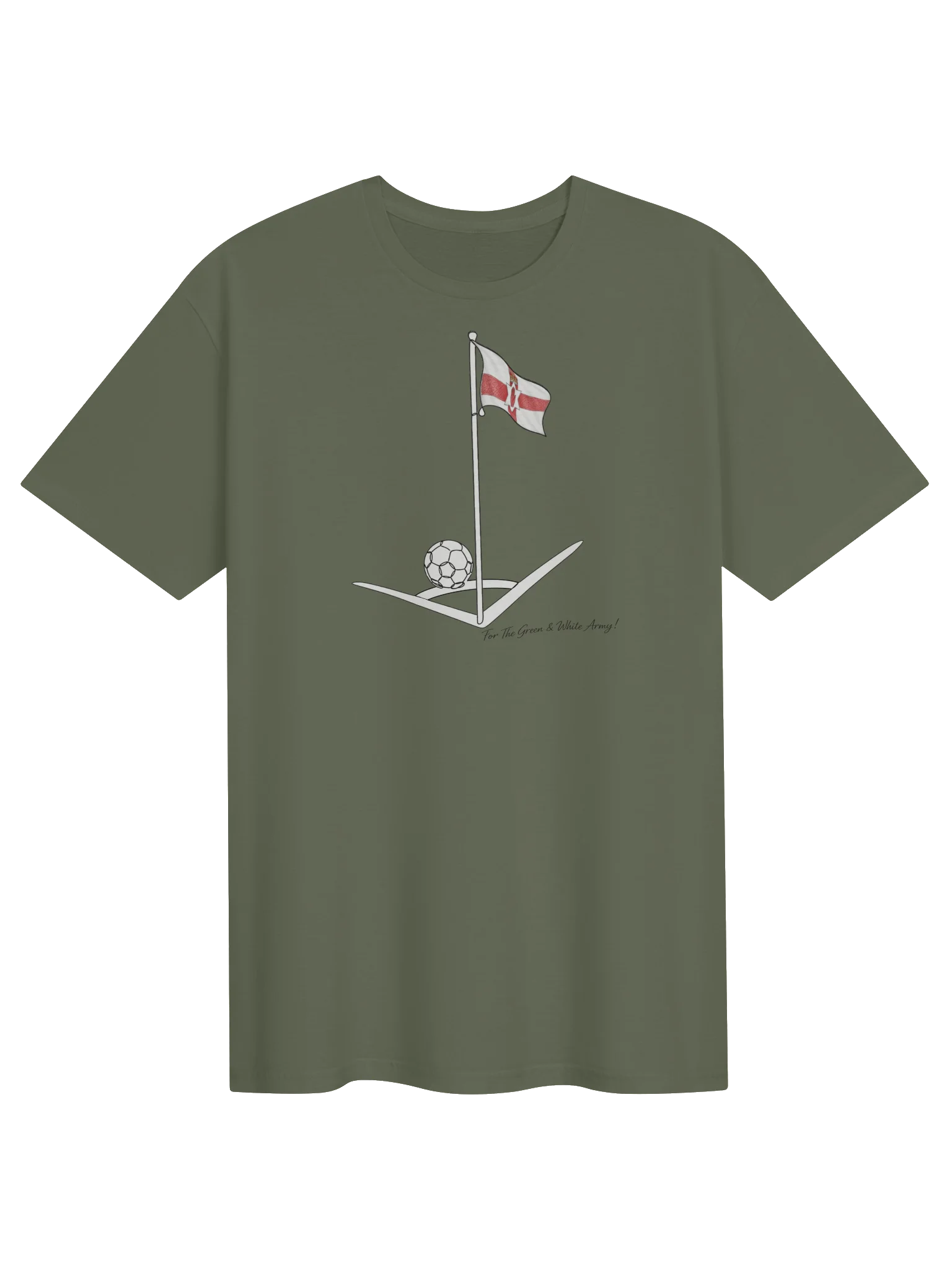 For The Green & White Army Flag Tee product image (1)