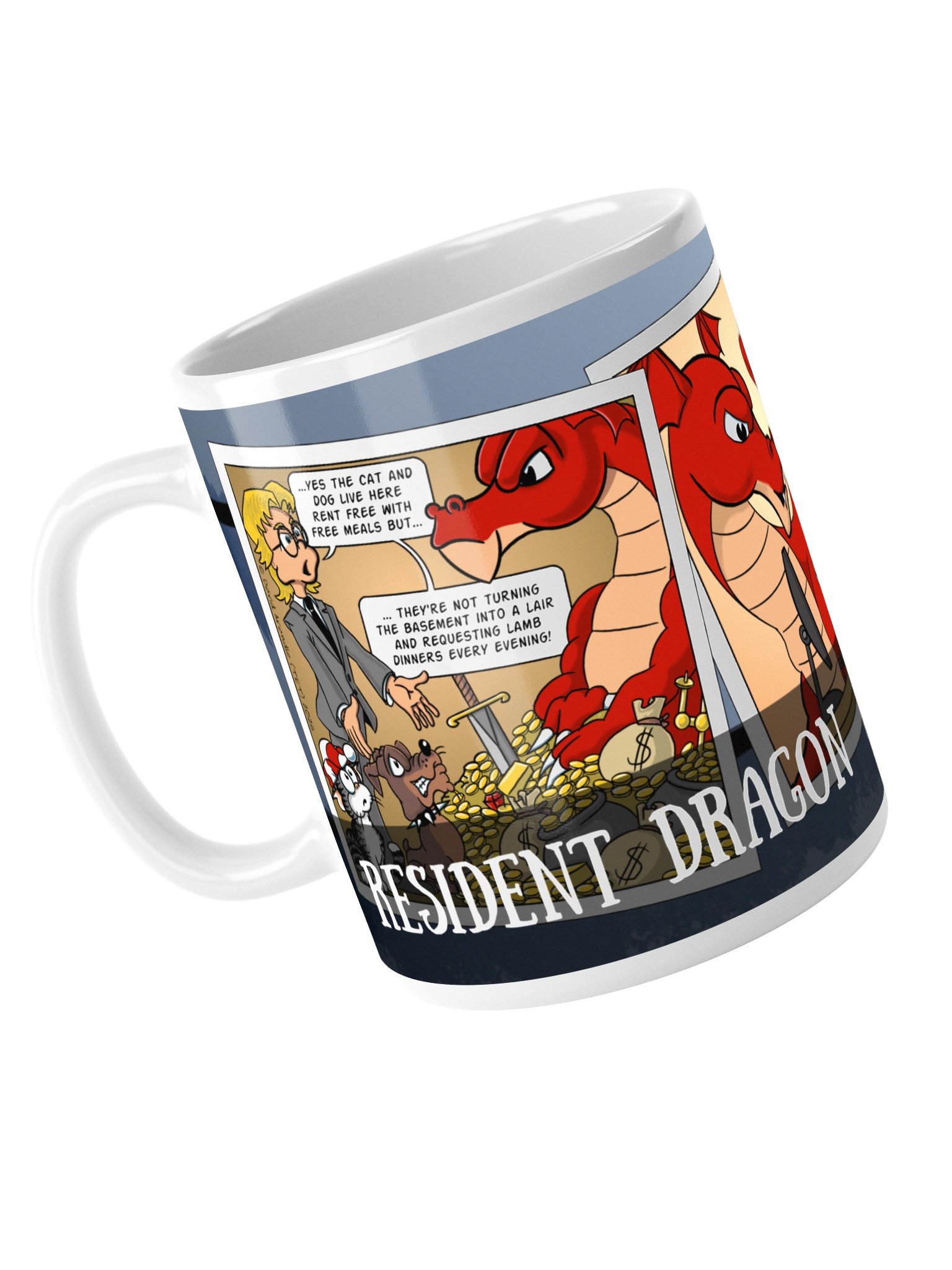 Resident Dragon Comic Work Three-Panel Mug product image (9)