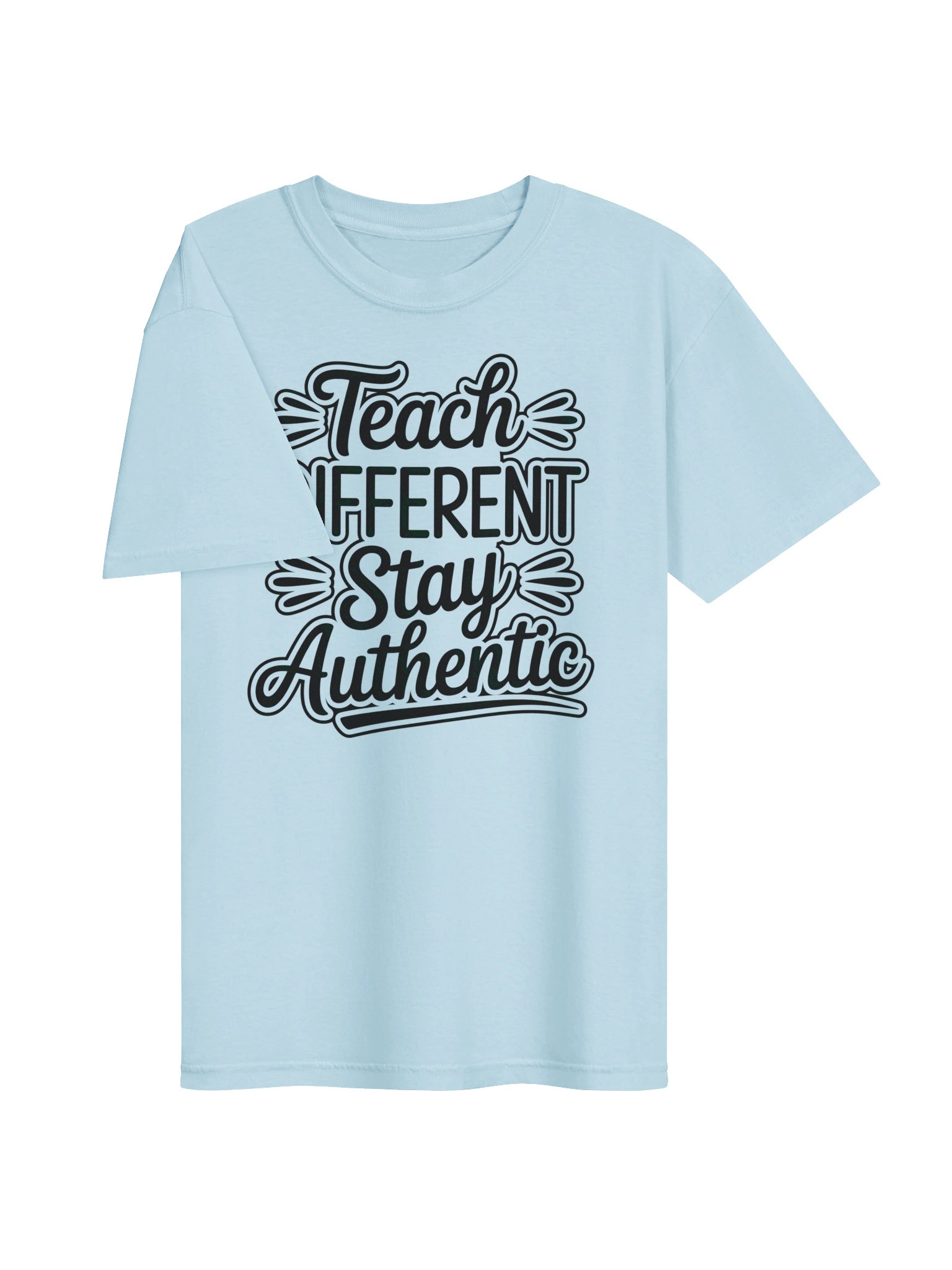 Teach Different. Stay Authentic. Chambray T-Shirt product image (3)