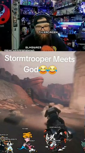 Brother Got YEETED!!😂😂 #yeet #stormtrooper #jedisurvivor #streamer #funnyclips