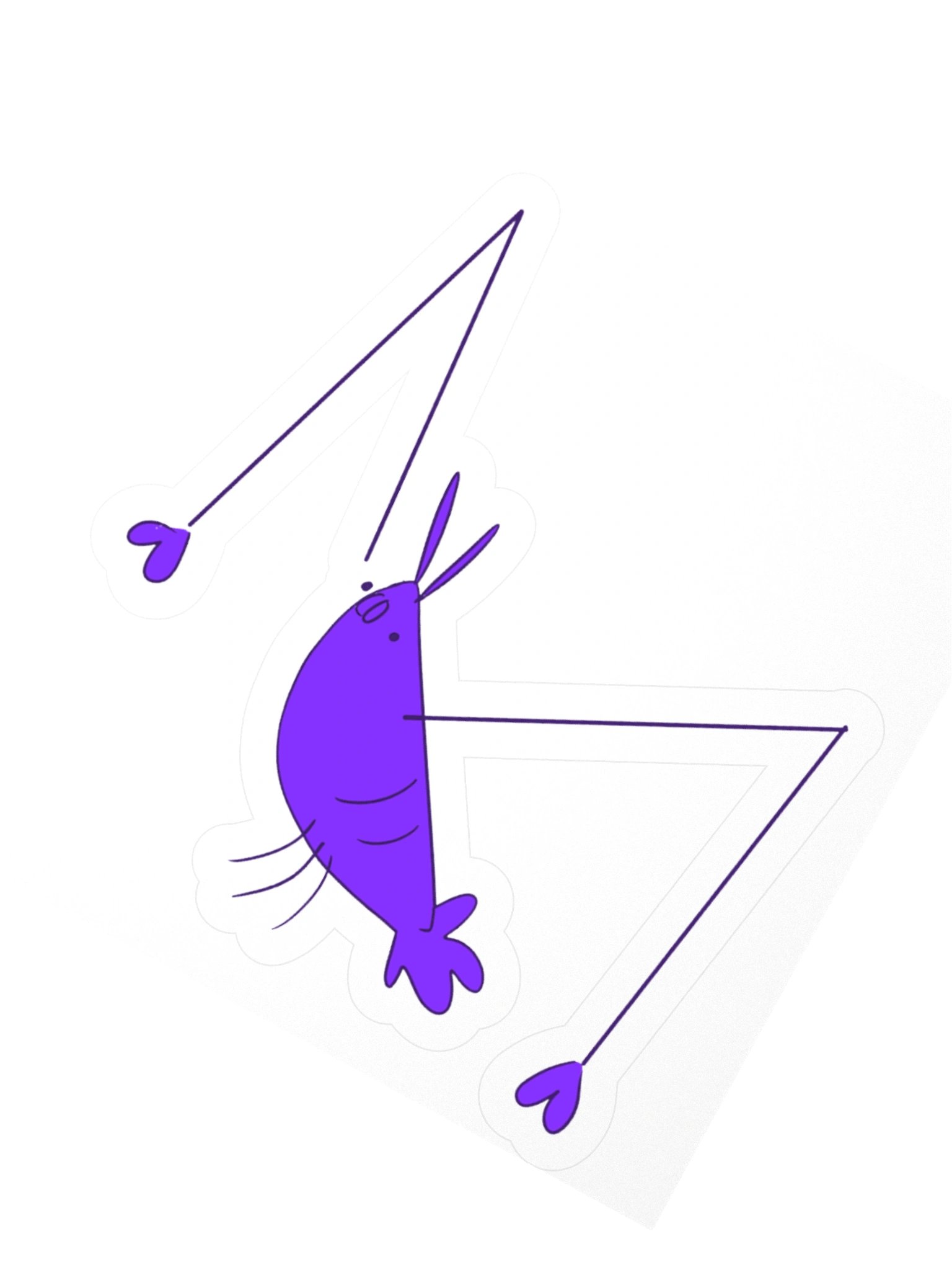 SHRAMPS - Purple Sticker product image (2)