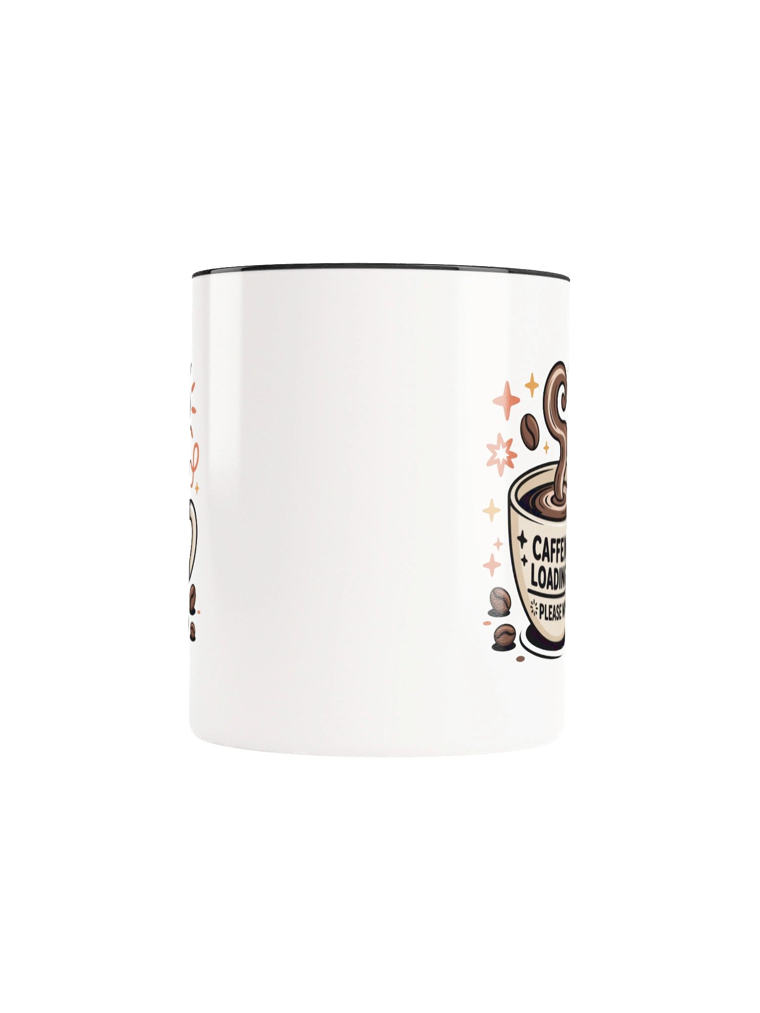 Caffeine Loading Funny Coffee Mug- with Color Inside product image (5)