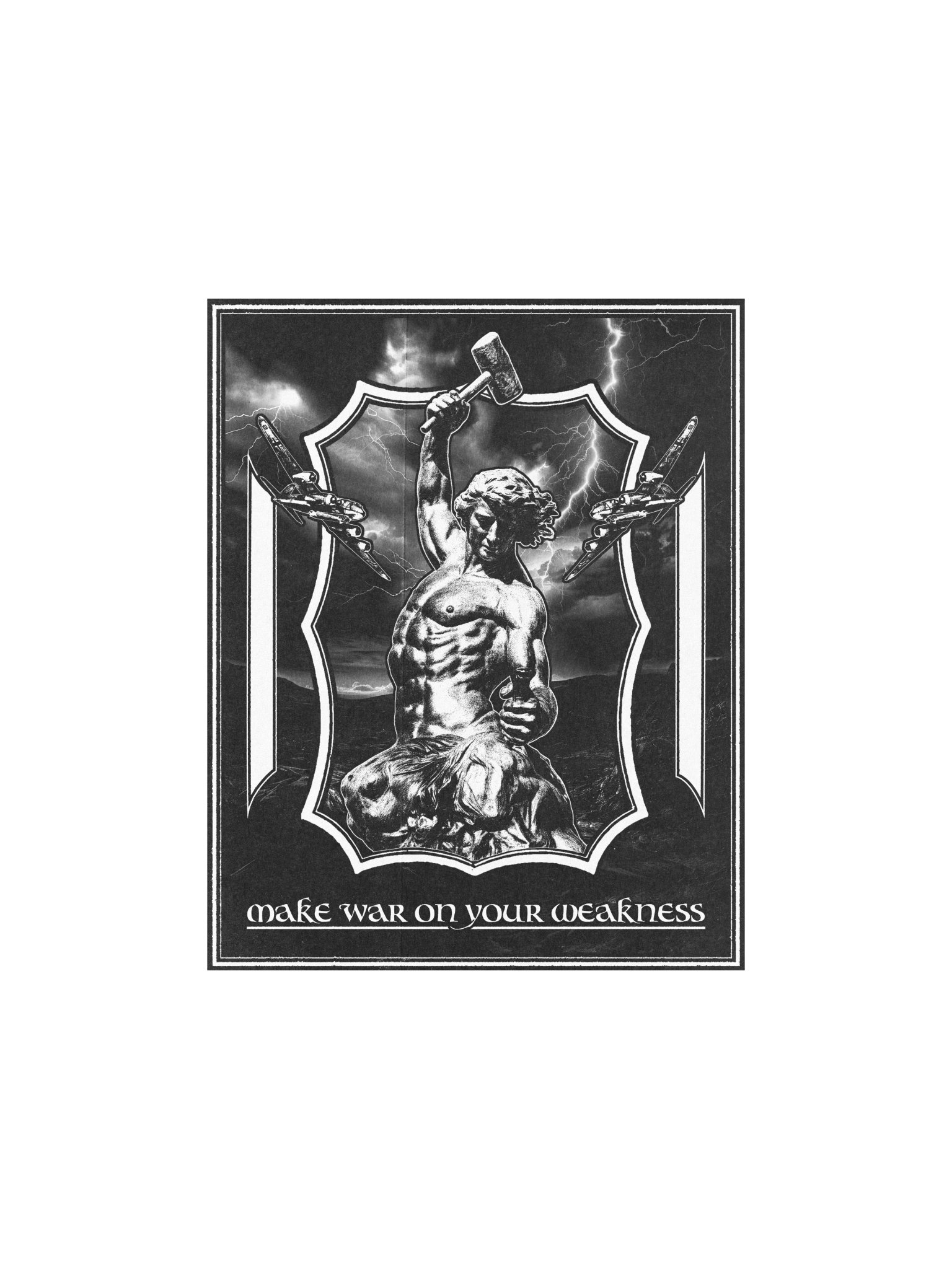 WAR ON WEAKNESS POSTER product image (1)