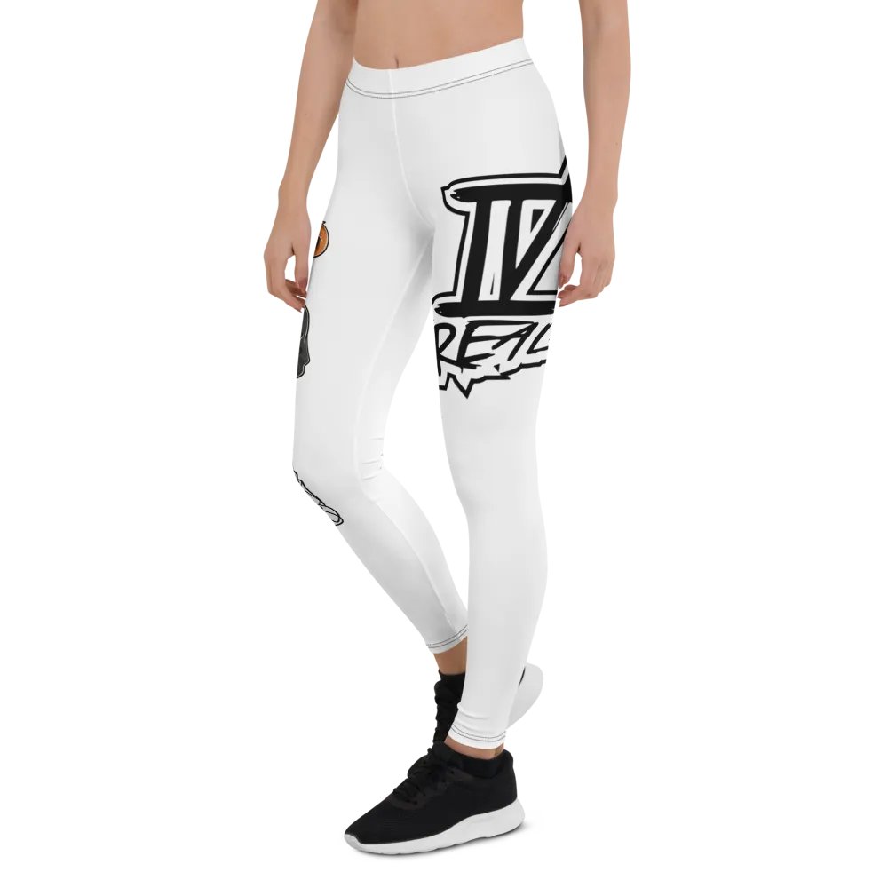 Standing Bear White All-Over Print Leggings product image (4)