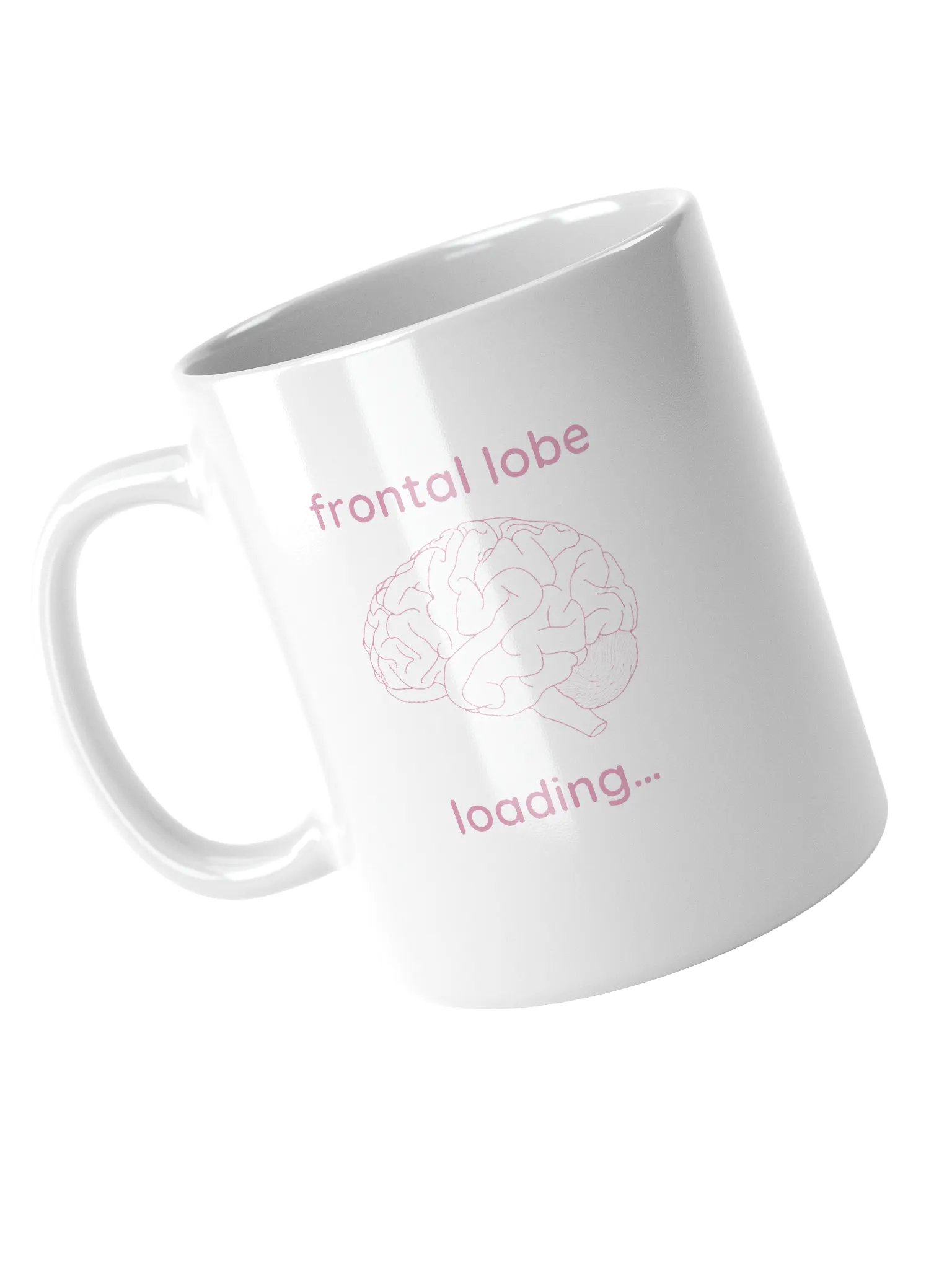 frontal lobe loading... mug (pink) product image (3)